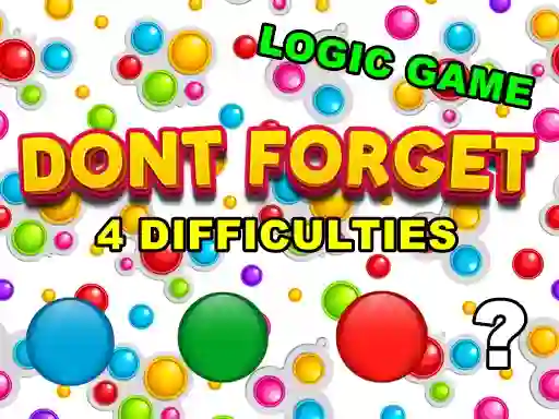 Hra Dont Forget online
