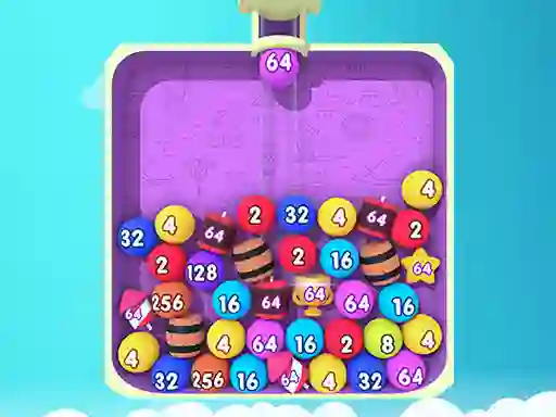 Hra Bubble Merge 2048 online