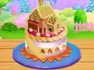 Hra Doll House Cake Cooking online