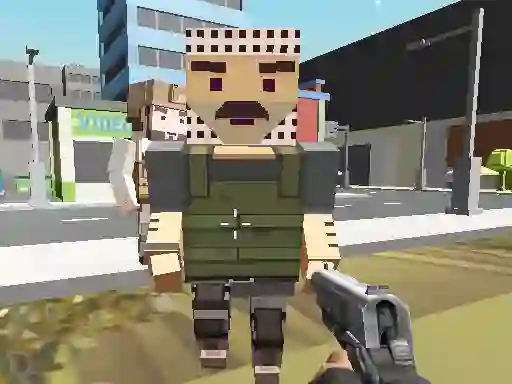 Hra Block Pixel Cop: Gun Craft In Robbers World online