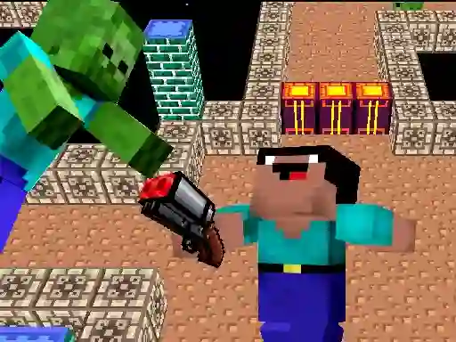 Hra Space Adventure: Noobiks Battle vs Zombies online