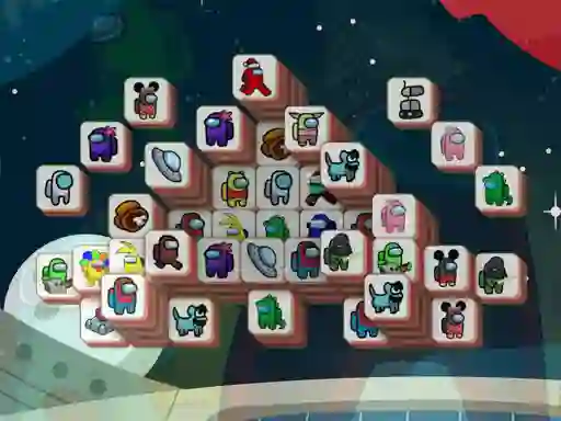 Hra Among Mahjong Tiles online