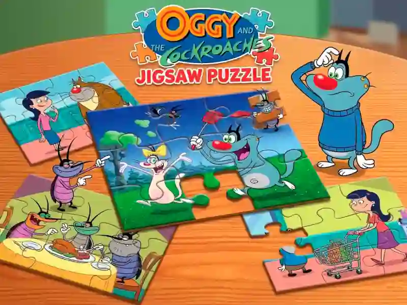 Hra Oggy and the Cockroaches Jigsaw Puzzle online
