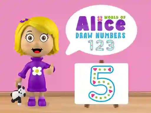 Hra World of Alice Draw Numbers online