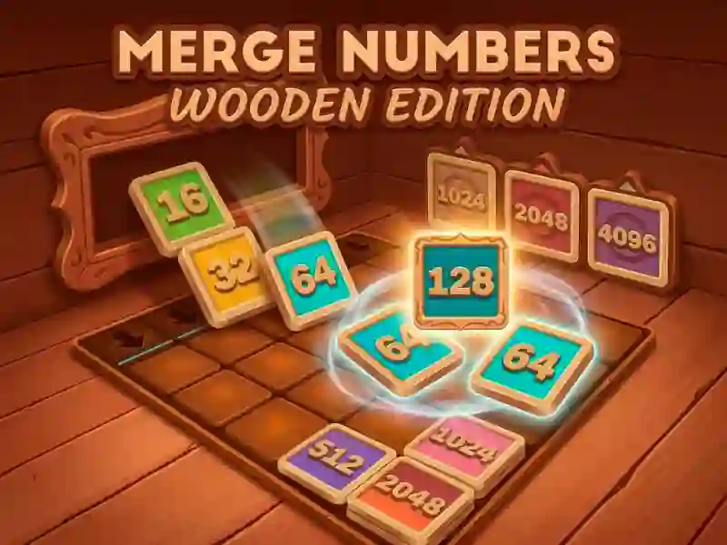 Hra Merge Numbers Wooden Edition online