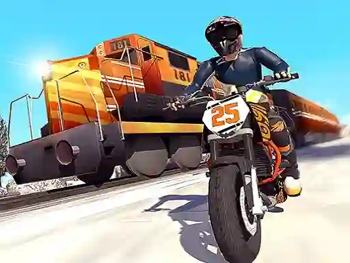 Hra Trail Bike vs Train Race online