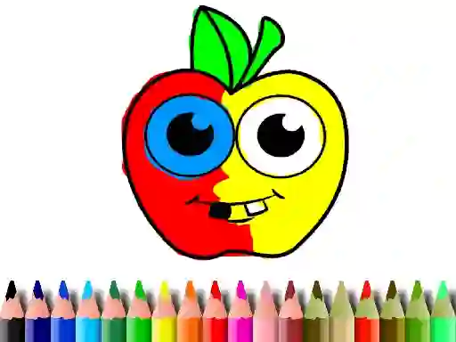 Hra Back To School: Apple Coloring Book online
