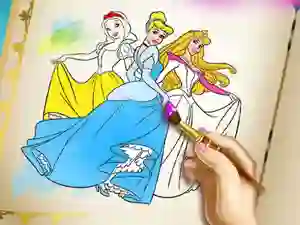Hra Princesses Coloring Book online