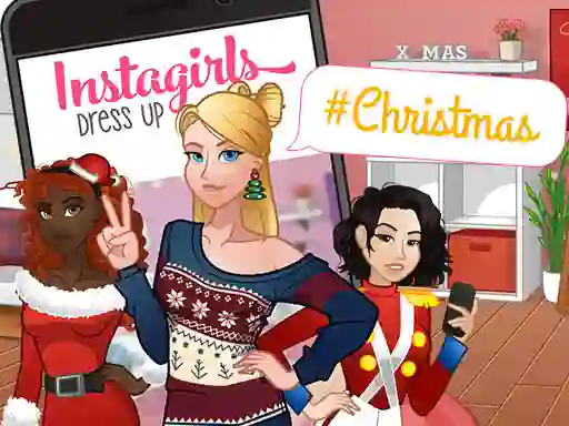 Hra InstaGirls Christmas Dress Up online