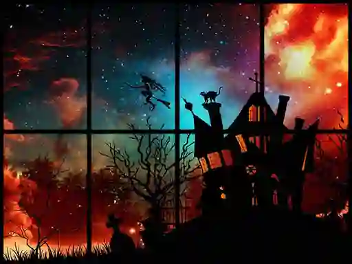 Hra Sliding Halloween Party online