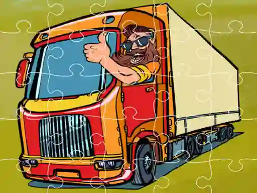 Hra Semi Trucks Jigsaw online