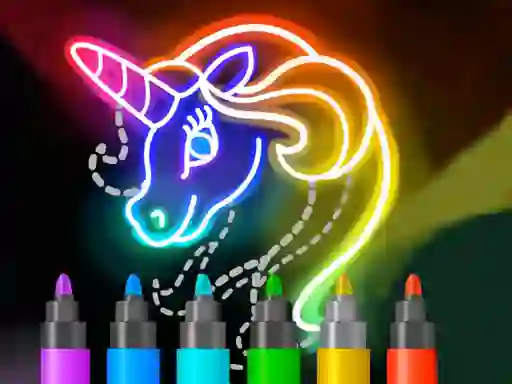 Hra Learn to Draw Glow Cartoon online