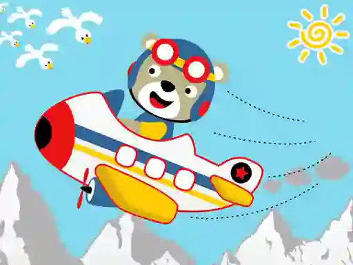 Hra Friendly Airplanes For Kids Coloring online
