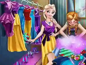 Hra Ice Kingdom Wardrobe Cleaning online