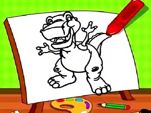 Hra Easy Kids Coloring Dinosaur online