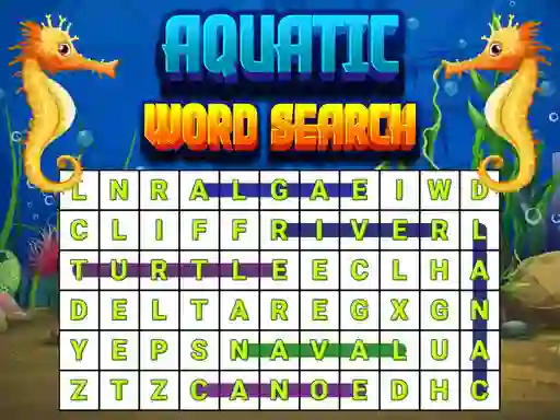 Hra Aquatic Word Search online