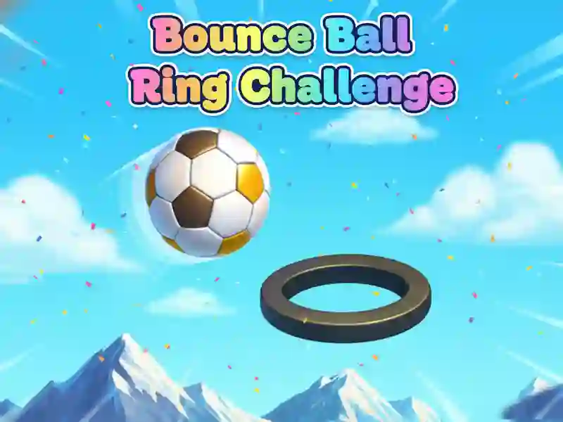 Hra Bounce Ball Ring Challenge online