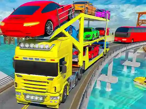 Hra Crazy Mega Car Transport Truck Game online