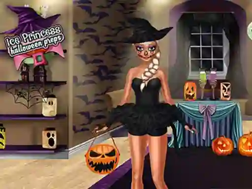 Hra Ice Princess Halloween Preps online