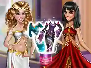 Hra Dolly Princess vs. Villain Dress Up online