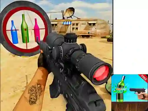 Hra Sniper Bottle Shooting online