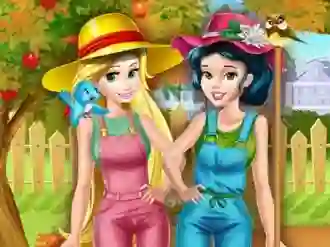 Hra Princesses Working In the Garden online