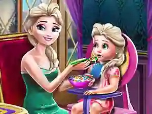 Hra Ice Queen Toddler Feed online
