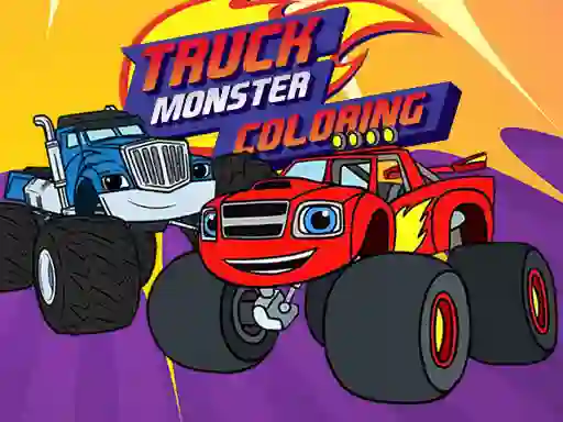 Hra Truck Monster Coloring online