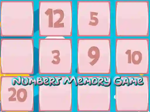 Hra Memory Game With Numbers online