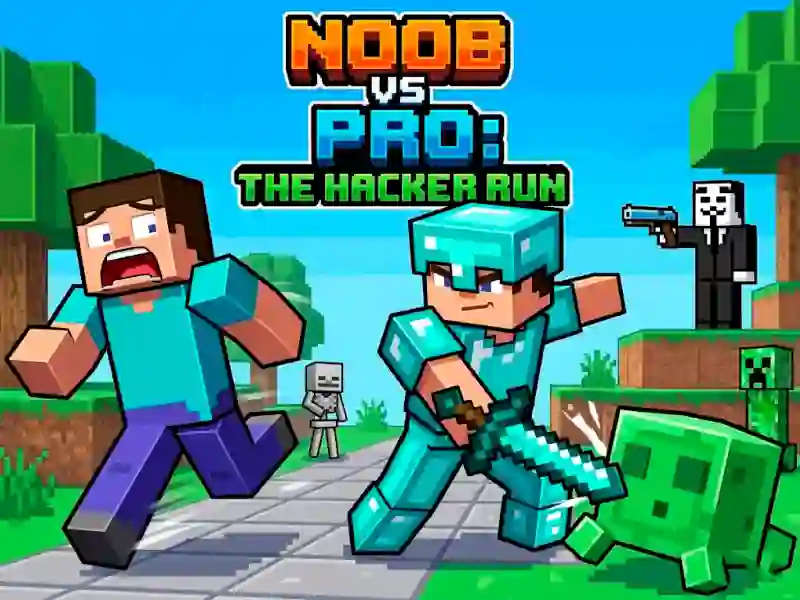 Hra Noob vs Pro Help Hacker danger Hacker online