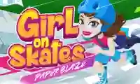 Hra Girl on Skates Paper Blaze online
