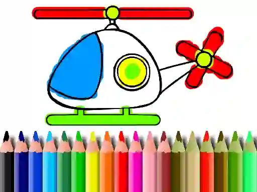 Hra Back To School Helicopter Coloring online