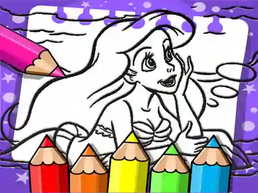 Hra Ariel The Mermaid Coloring Book online