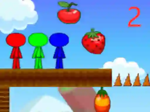 Hra Stickman Bros In Fruit Island 2 online