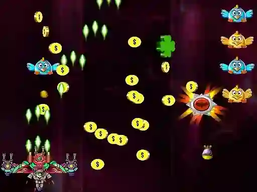 Hra Space Attack Chicken Invaders online