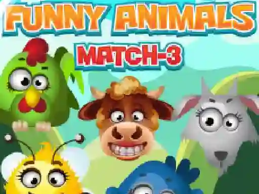 Hra Funny Animals Match 3 online