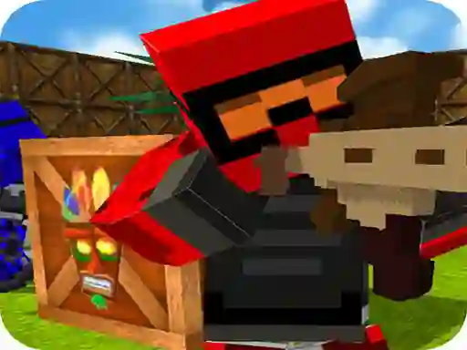 Hra Blocky Gun Paintball 2 online