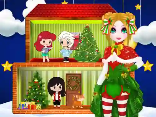 Hra Christmas Puppet Princess House online