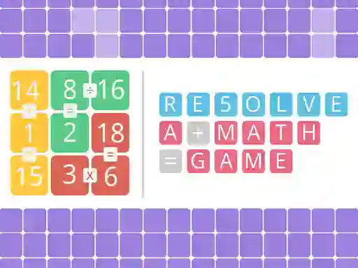Hra Resolve a math game online