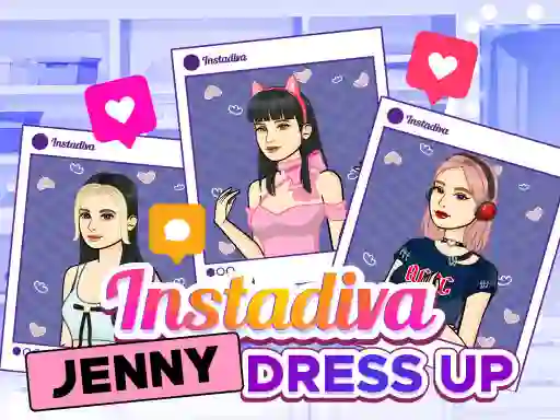 Hra Instadiva Jenny Dress Up online