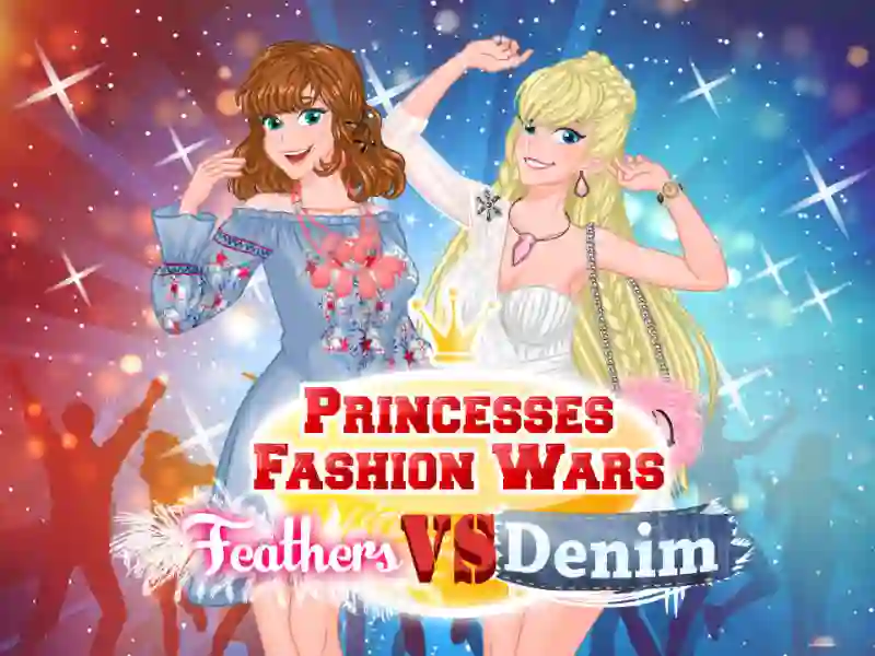 Hra Princesses Fashion Wars Feathers VS Denim online