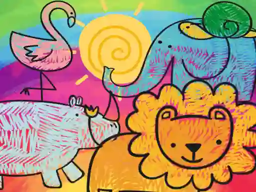 Hra Little Animals Coloring online
