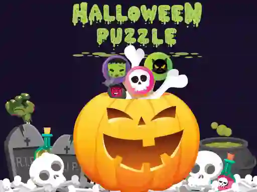 Hra Halloween Puzzle online