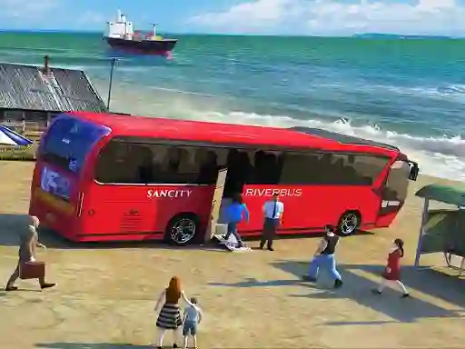Hra Water Surfer Bus Simulation Game 3D online