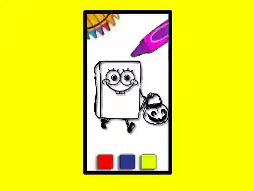Hra SpobgeBob Halloween Coloring Book online