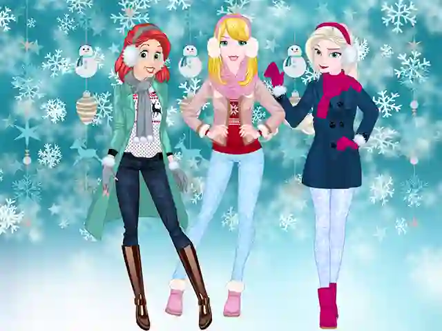 Hra Princesses Winter Spree online