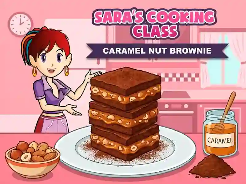 Hra Sara`s Cooking Class Caramel Nut Brownie online