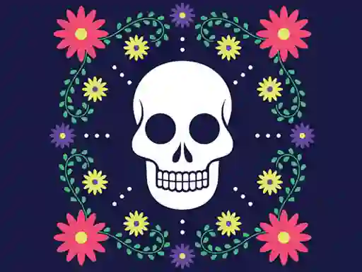 Hra Colorful Skull Jigsaw online