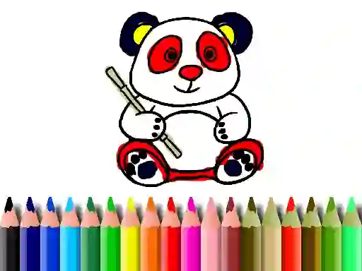 Hra Back To School: Panda Coloring online