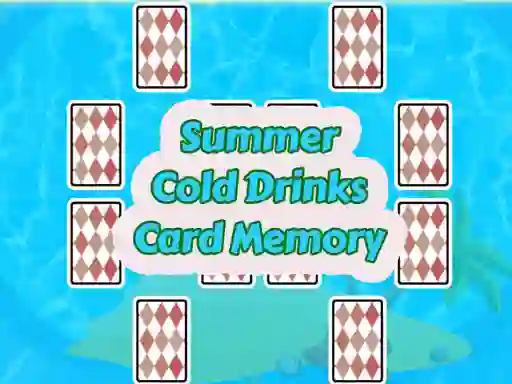 Hra Summer Cold Drinks Card Memory online
